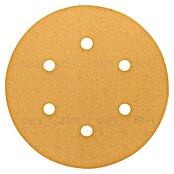 Craftomat Hoja de lija (Diámetro: 150 mm, Granulación: 180, Perforado)