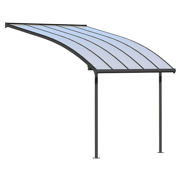 Palram Terrassenüberdachung Joya (Tiefe: 3 m, B x H: 3,05 x 2,16 m, Anthrazitgrau)