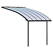 Palram Terrassenüberdachung Joya (Tiefe: 3 m, B x H: 3,05 x 2,16 m, Anthrazitgrau)