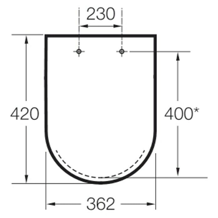 Roca Meridian-N Tapa de WC Compact (Termoplástico, Blanco)