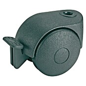 Dörner & Helmer Dvojno kolo  (Premer kolesc: 40 mm, Nosilnost izdelka: 20 kg, Navadni ležaj, Z zadnjo luknjo in zavoro, Premer hrbtne odprtine: 8 mm) | 1180 - Rollen und Räder | AAED - Rollen und Räder | AAE - Beschläge | AA - Eisenwaren | A - Eisenwaren | BAUHAUS