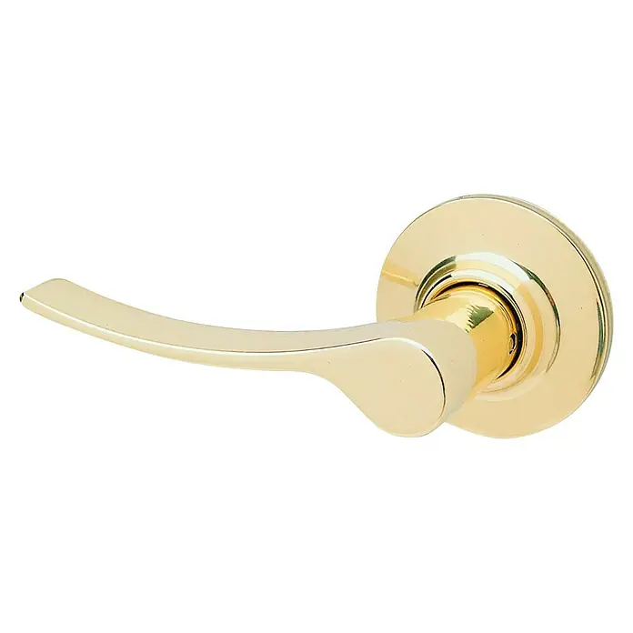 Tesa Assa Abloy Conjunto de picaporte Barcelona 3B00CM - Acero - Manija de puerta dorada con un diseño elegante. Ideal para interiores modernos y clásicos, esta manija ofrece estilo y funcionalidad.