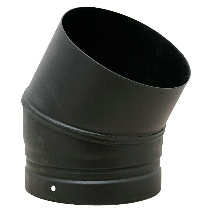 Codo para tubos esmaltado (110 mm, 45°, Esmaltado, Negro)