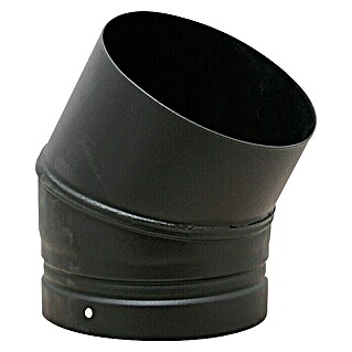 Codo para tubos esmaltado (200 mm, 45 °, Esmaltado, Negro)