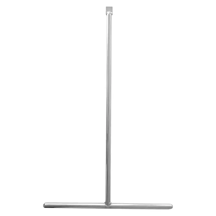 Llave de montaje para radiador - Acero, Apto para: Radiadores - Una herramienta en forma de T hecha de metal pulido, probablemente para plomería. El metal plateado refleja la luz y se ve duradero.