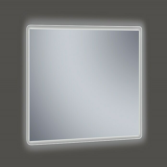 Camargue Espejo con luz LED Style (Dimensiones (An x Al): 80 x 80 cm, Transformador)