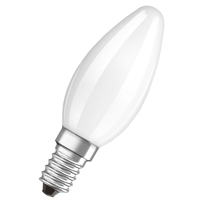 Osram Retrofit LED-Lampen Set Kerzenform E14 matt (E14, Nicht Dimmbar, Warmweiß, 470 lm, 4 W, 2 Stk.) | BAUHAUS