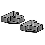 Scholz System Regalfuß-Set (2 Stk., Kunststoff)