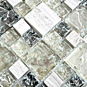 Mosaikfliese Crystal Mix XIC K1452 (30,5 x 30,5 cm, Grau/Grün, Glänzend)