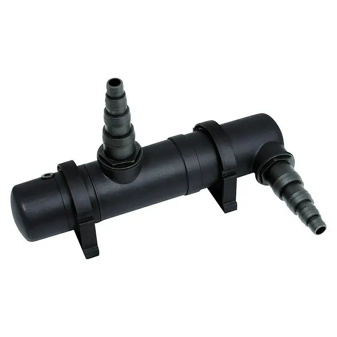 Ubbink Vorklärgerät AlgClear 20000 - Leistung UVC-Klärer: 18 W - Schwarzer UV-Wasserklärer für Teiche. Sorgt für klares Wasser und reduziert Algenwachstum. Einfache Installation durch Schlauchanschlüsse.