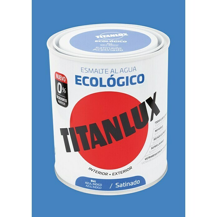 Titanlux Esmalte de color Eco Azul índigo (750 ml, Satinado)