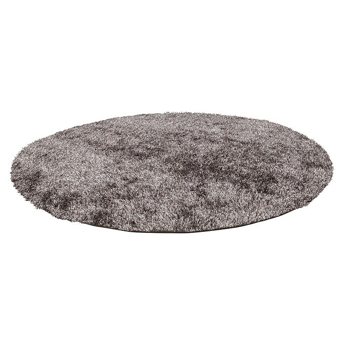 Kayoom Hochflorteppich Diamond (Champagner, Durchmesser: 120 cm)