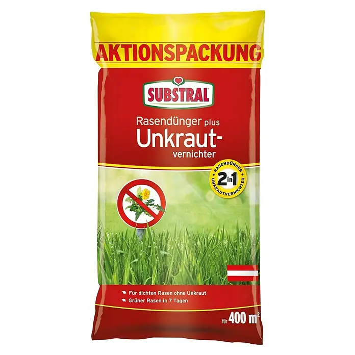 Wolf-Garten Rasendnger mit Unkrautvernichter 2 in 1 (1,5 kg, Max.  Anwendungsflche: 75 m) | BAUHAUS