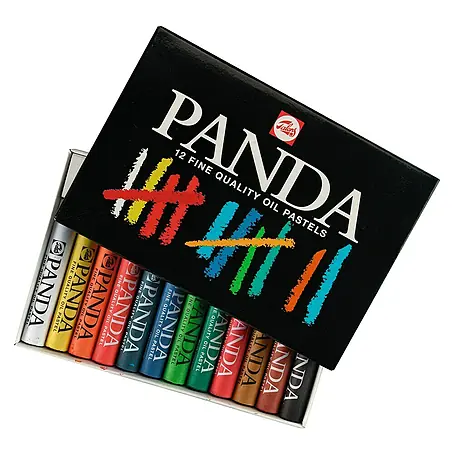 Talens  Set de tizas pastel al óleo Panda