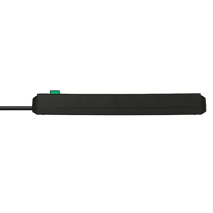 Brennenstuhl Eco-Line Stekkerdoos (Zwart, Kabellengte: 1,5 m, IP20, Met schakelaar) | BAUHAUS