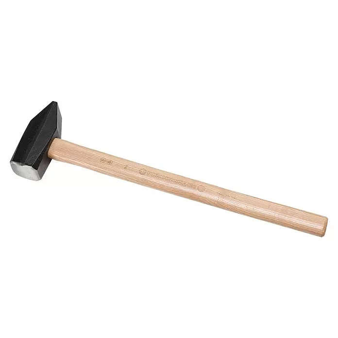 Peddinghaus Vorschlaghammer - Gewicht Kopf: 3 kg - Schwarzer Stahl-Schlosserhammer mit hellem Holzgriff, Marke Peddinghaus.