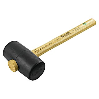 Mob Gummihammer Hart (Eschenholz, Durchmesser Kopf: 60 mm, 550 g)