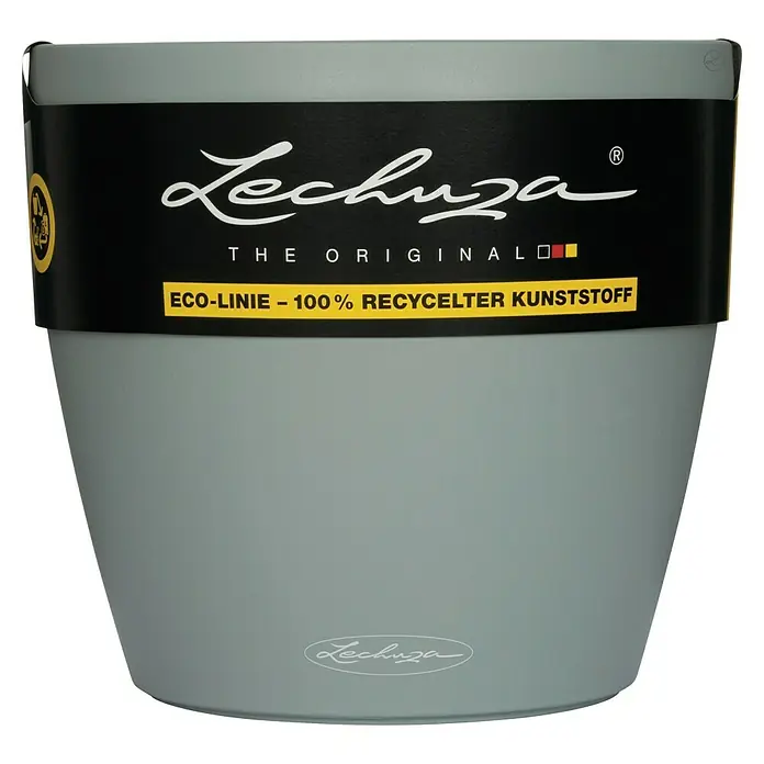 Lechuza Classico Pflanztopf Eco - Außenmaß (Ø x H): 60 x 55,5 cm, Kunststoff, Hellgrau - Lechuza Blumentopf: Stilvoller, grauer Topf aus der ECO-Linie, hergestellt aus 100% recyceltem Kunststoff, ideal für Pflanzenliebhaber.