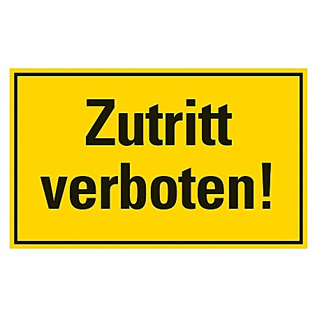Pickup Verbotsschild (L x B: 33 x 20 cm, Motiv: Zutritt verboten)