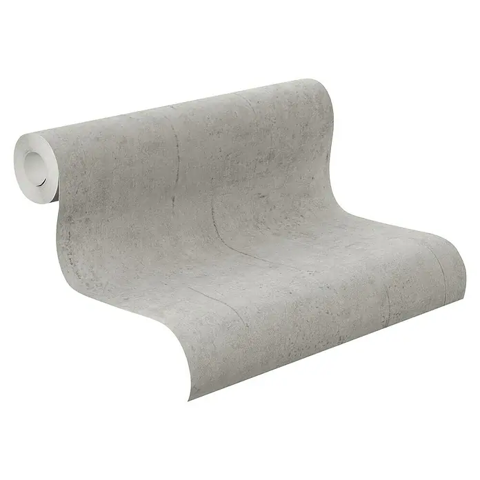 Rasch Vliestapete Beton - Hellgrau, Betonoptik, 10,05 x 0,53 m - Fototapete Beton-Optik, eine stilvolle und moderne Wandgestaltung. Schafft eine industrielle Atmosphäre im Raum mit diesem Design.