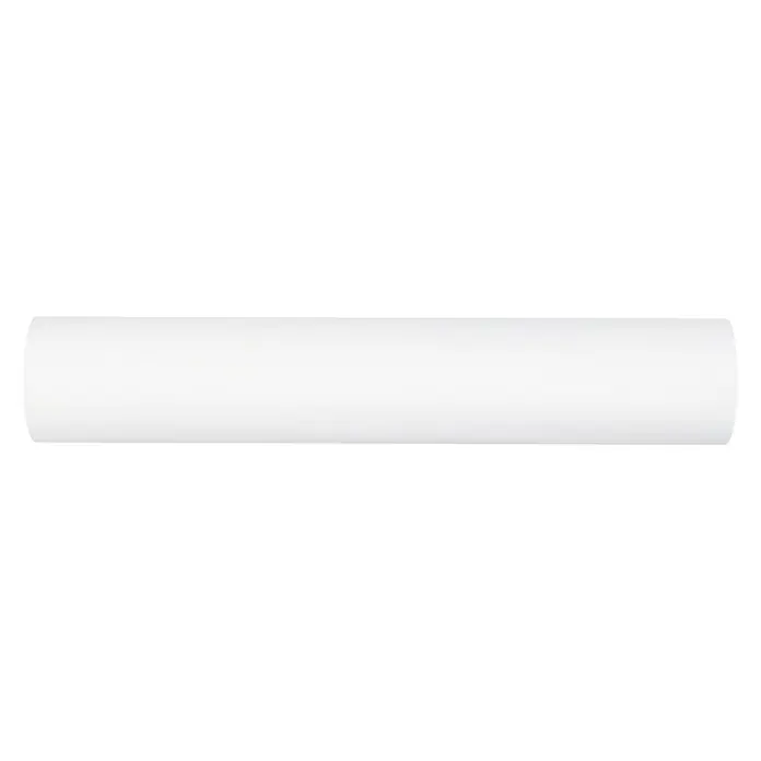 Barra para cortinas Ideas Wood - Ø x L: 28 mm x 150 cm, Madera, Blanco - Primer plano de un objeto cilíndrico blanco sobre un fondo neutro, ideal para proyectos de diseño minimalista.