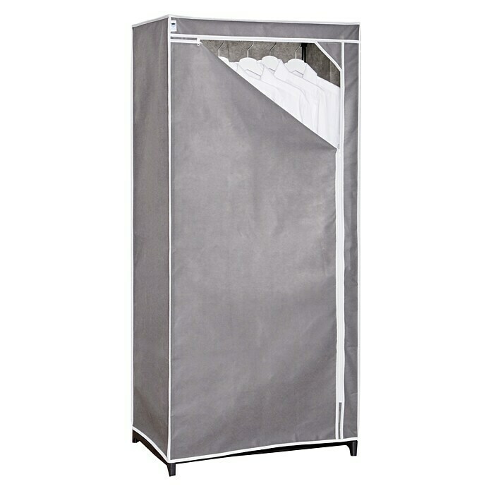 Textiler KleiderschrankL x B x H: 50 x 75 x 160 cm, Grau Front View