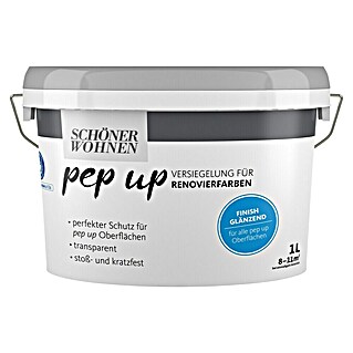 SCHÖNER WOHNEN-Farbe Pep up Versiegelung (Transparent, Glänzend, 1 l, Wasserbasiert)