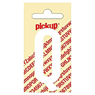 Pickup Etiqueta adhesiva (Motivo: Q, Blanco, Altura: 60 mm)