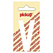 Pickup Etiqueta adhesiva (Motivo: V, Blanco, Altura: 60 mm)