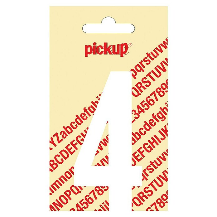 Pickup Etiqueta adhesiva (Motivo: 4, Blanco, Altura: 90 mm)