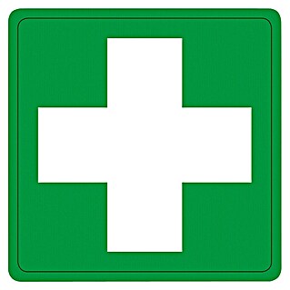 Pickup Etiqueta adhesiva (L x An: 7,5 x 7,5 cm, Primeros auxilios)