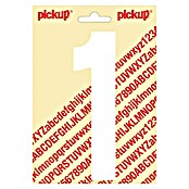 Pickup Aufkleber (Motiv: 1, Weiß, Höhe: 150 mm)