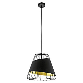 Eglo Pendelleuchte Austell (Leistung je Leuchtmittel: 60 W, Schwarz/Gold, Anzahl Leuchtmittel: 1 Stk., Durchmesser: 360 mm)