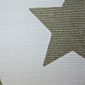 Elbersdrucke Kissen (Stars Allover, Weiß/Braun, 45 x 45 cm, 100 % Baumwolle)