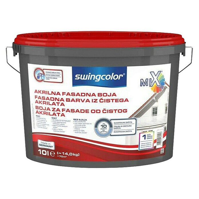 swingcolor Disperzijska fasadna barva Base 1  (Bela, 10 l) | 5896 - MIX Fassadenfarben | HADF - Farbmischanlage | HAD - Farben | HA - Farben | H - Innendeko/Farben | BAUHAUS