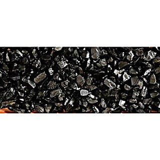 Marmorni drobljenec Nero Ebano (Zrnavost: 30 mm - 50 mm, 25 kg)