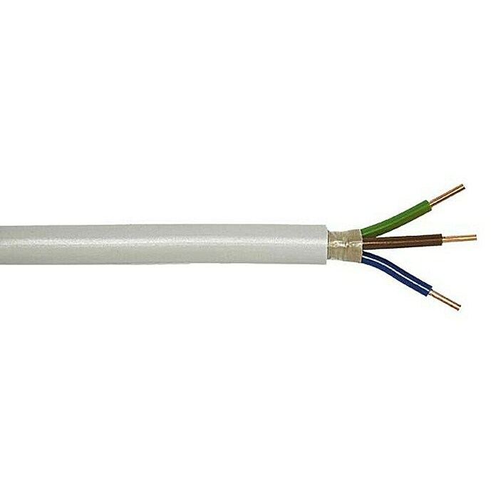 Oplaščeni kabel NYM-J  (Število žil: 3 kos, 2,5 mm², 100 m) | 3272 - Feuchtraumleitung Ring | CBEB - Ringware | CBE - Kabel und Zubehör | CB - Elektroinstallation | C - Elektro | BAUHAUS