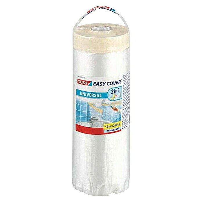 Tesa Easy Cover Pokrivna folija s ljepljivim rubom  (D x Š: 15 x 2,6 m) | BAUHAUS
