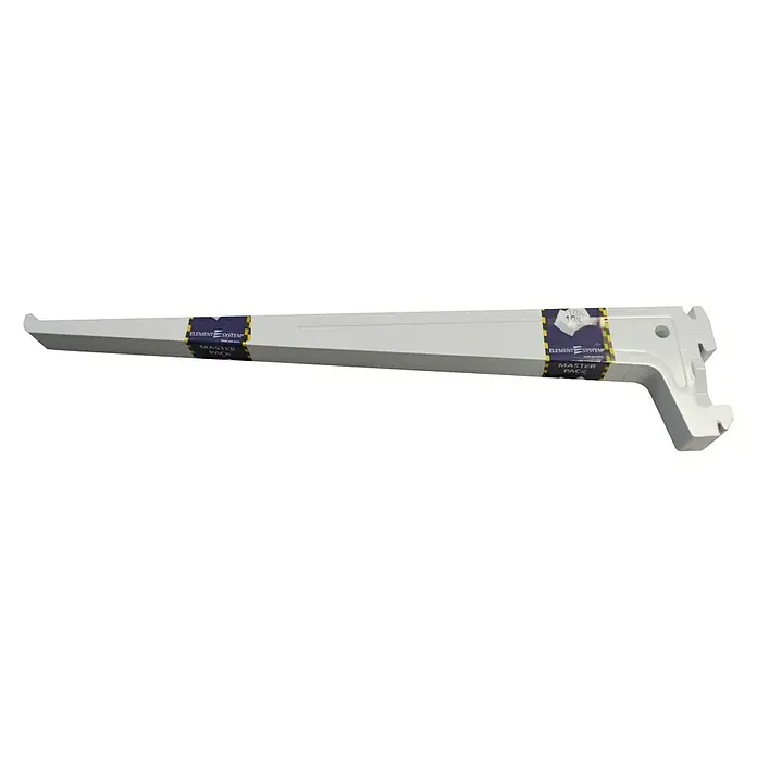 Element System Pro-Träger-Set - Länge: 35 cm, Belastbarkeit: 60 kg, 10 Stk., Weiß - Das Produkt ist eine weiße Wandhalterung von Element System, ideal für Regale und Lasten bis zu 55 kg.
