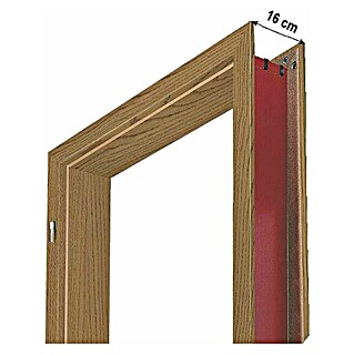 Doornite Podboj za vrata Hrast (850 x 2.000 mm, Debelina stene: 16 cm, Smer odpiranja: Levo, Bela)