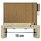 Doornite Podboj za vrata Hrast  (850 x 2.000 mm, Debelina stene: 16 cm, Smer odpiranja: Levo, Bela) | 4768 - Zargen Dekor | GBDC - Innentüren | GBD - Bauelemente | GB - Bauelemente | G - Holz/Bauelem | BAUHAUS