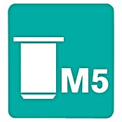 Rapid Alicates para tuercas ciegas RP 110 (Específico para: Tuercas con remache ciego, M3, M6)