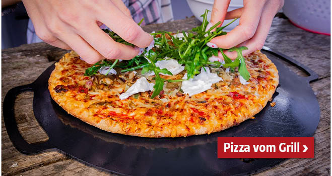 Pizza vom Grill