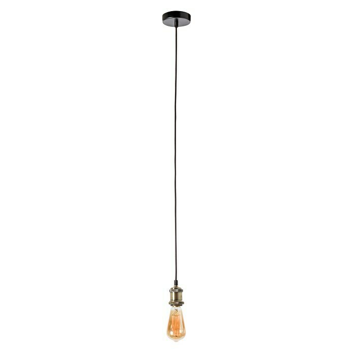 Schuller Lámpara para colgar Cuero (5 x 96 cm, Dorado)