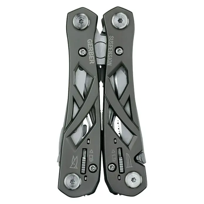 Gerber Alicates multiuso plegable Suspension - Acero inoxidable - Multiherramienta Gerber Suspension, una herramienta versátil con múltiples funciones para aplicaciones exteriores y cotidianas.