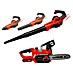 Einhell Power X-Change 18V Motosierra de batería GE-LC 18 Li Kit + Soplador de batería GE-UB 18/250 Li E-Solo 