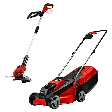 Einhell PXC 18V Cortacésped de batería GE-CM 18/30 Li + Recortabordes GE-CT 18