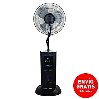 PR Klima Ventilador de pie con nebulizador (Negro, Altura: 128 cm, 100 W, 3.120 m³/h)
