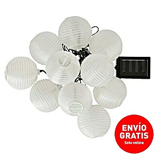 BAUHAUS Guirnalda luminosa solar Minilampions (10 luces, Largo: 3,8 m, LED, Autonomía estimada: 8 h, Blanco)