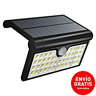 Arte confort Aplique solar LED para exterior Neus (3,5 W, Plástico, Blanco frío, Negro)
